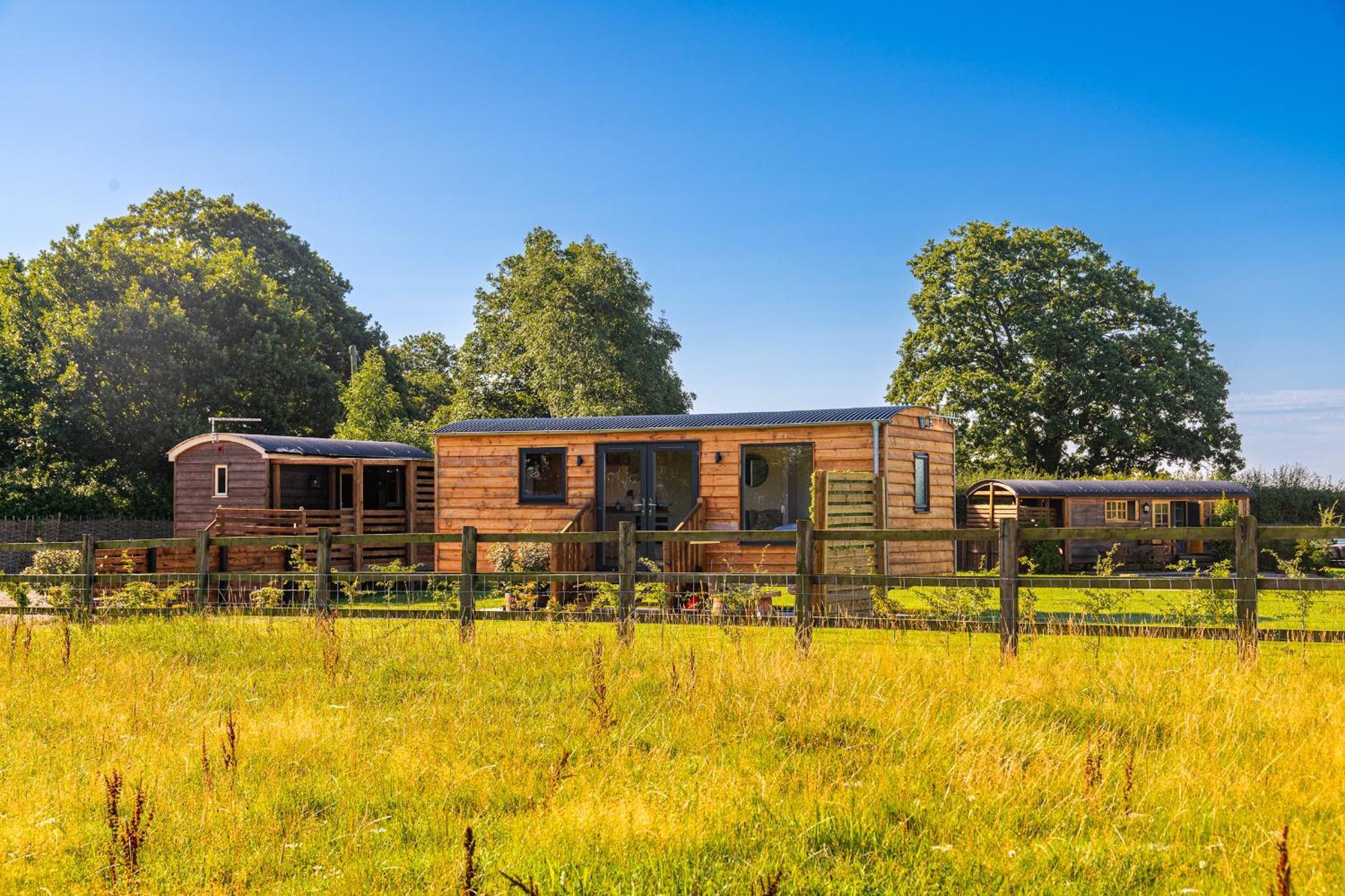 فندق Abberley Shepherds Hut - Ockeridge Rural Retreats Wichenford المظهر الخارجي الصورة